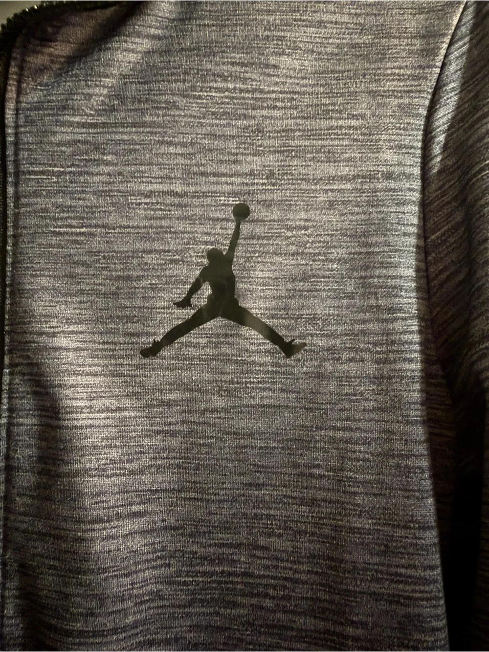 Jordan Heathered Gray & Black Track Jacket and Joggers